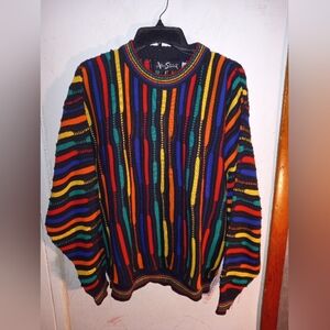 VINTAGE Alan Stuart Coogie Style Grandpa  Pullover Sweater Size Large
